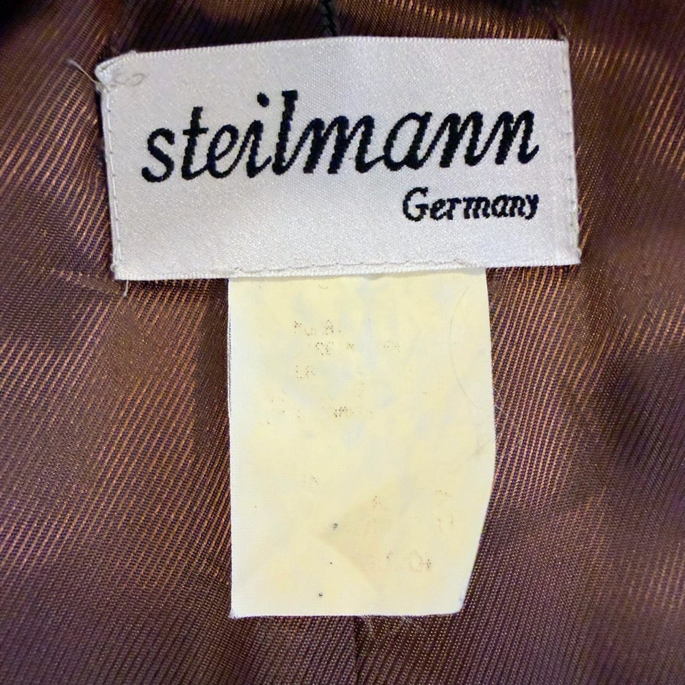 STEILMANN Mohair Cashmere Virgin Wool Long Coat Womens M Camel Brown - Picture 14 of 16
